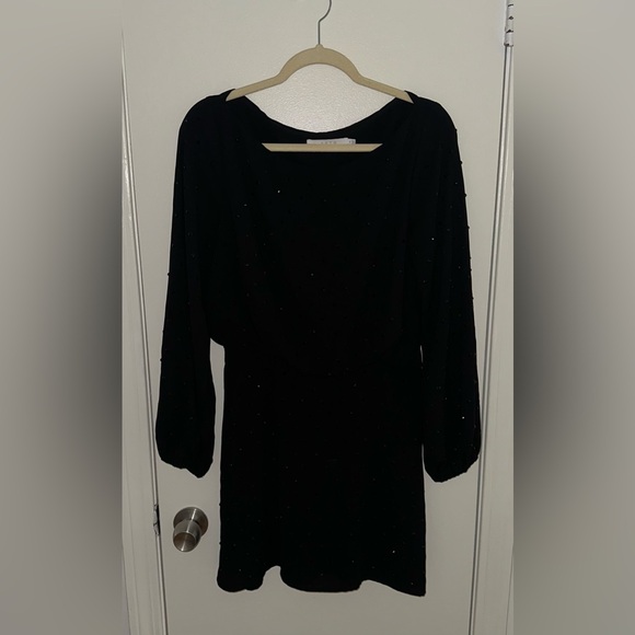 ASTR Elegant Black Long Sleeve Dress - Picture 1 of 4